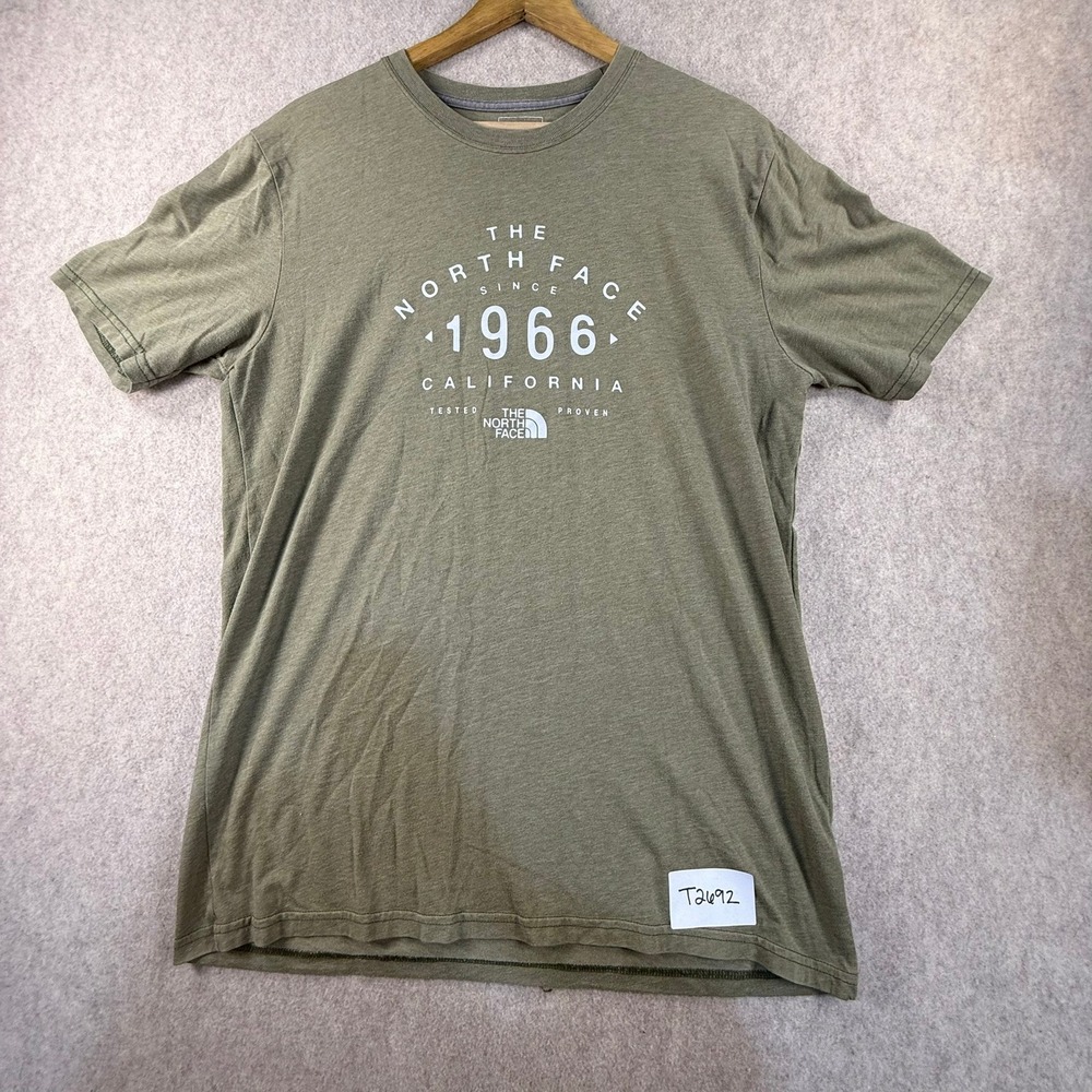 The North Face Mens Green Graphic T-Shirt California 1966 Classic Fit Medium